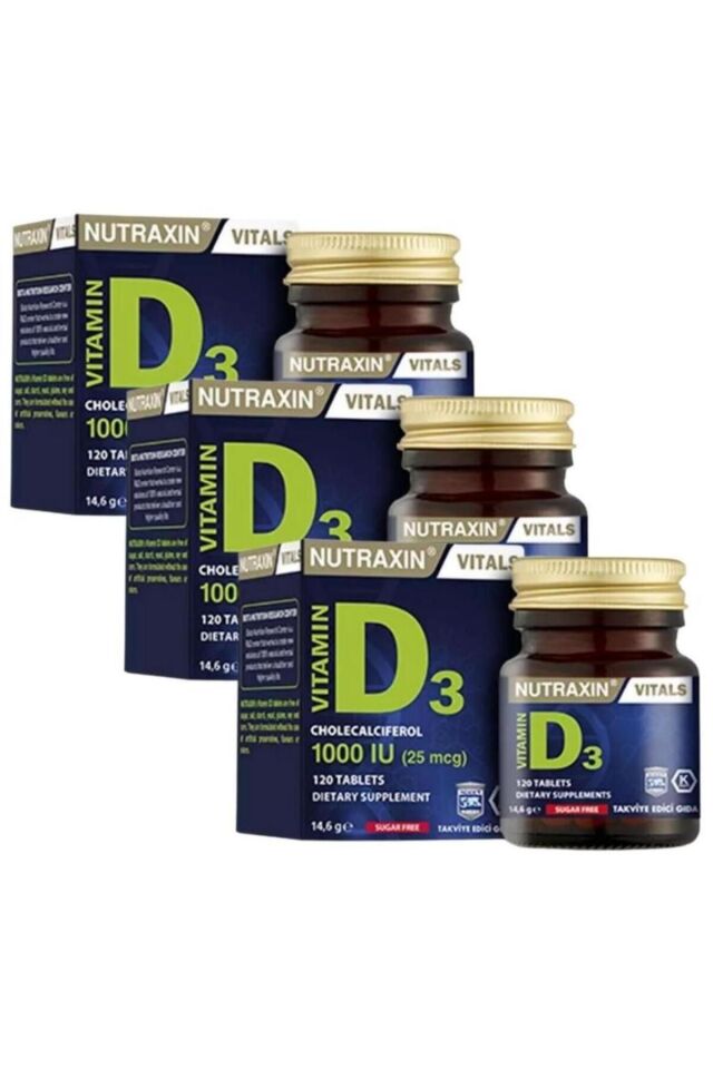 Vitamin D3 120 Tablet 3 Adet