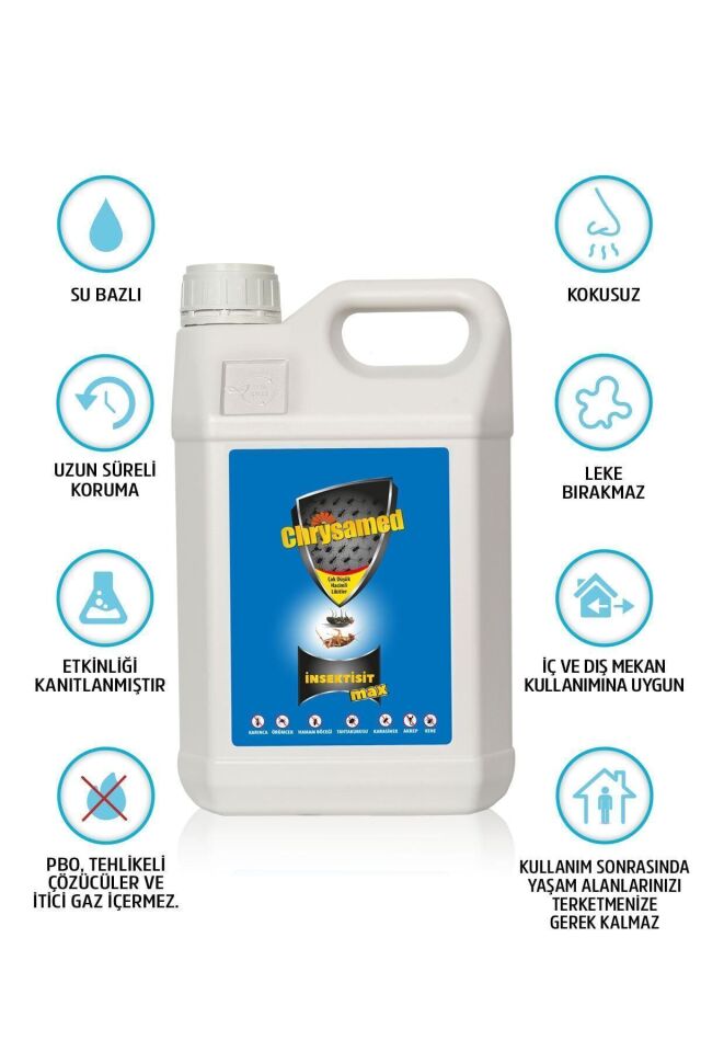 Insektisit Max 5 Lt. Akrep - Kene - Karınca - Sivrisinek - Tahtakurusu
