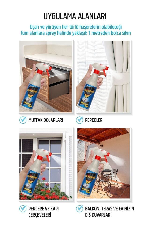 Insektisit Max 5 Lt. Akrep - Kene - Karınca - Sivrisinek - Tahtakurusu