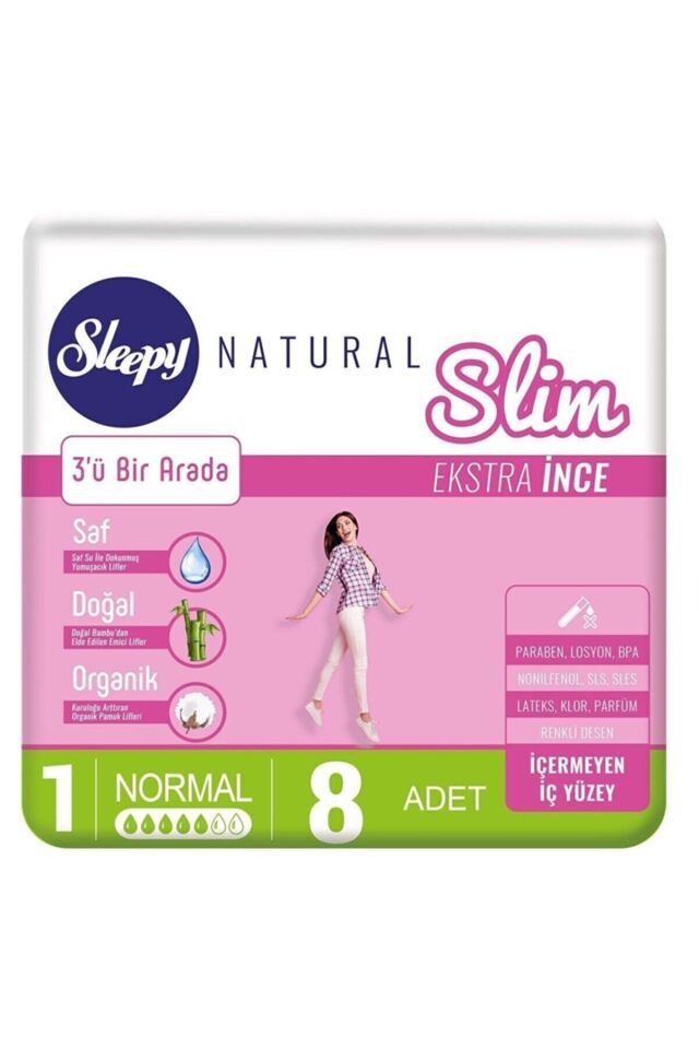 Natural Slim Ekstra İnce Normal 8 Ped