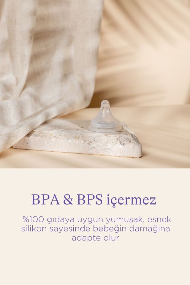 160 ml Cam Biberon ve NaturalWave® Biberon Emziği (1 Ay+)