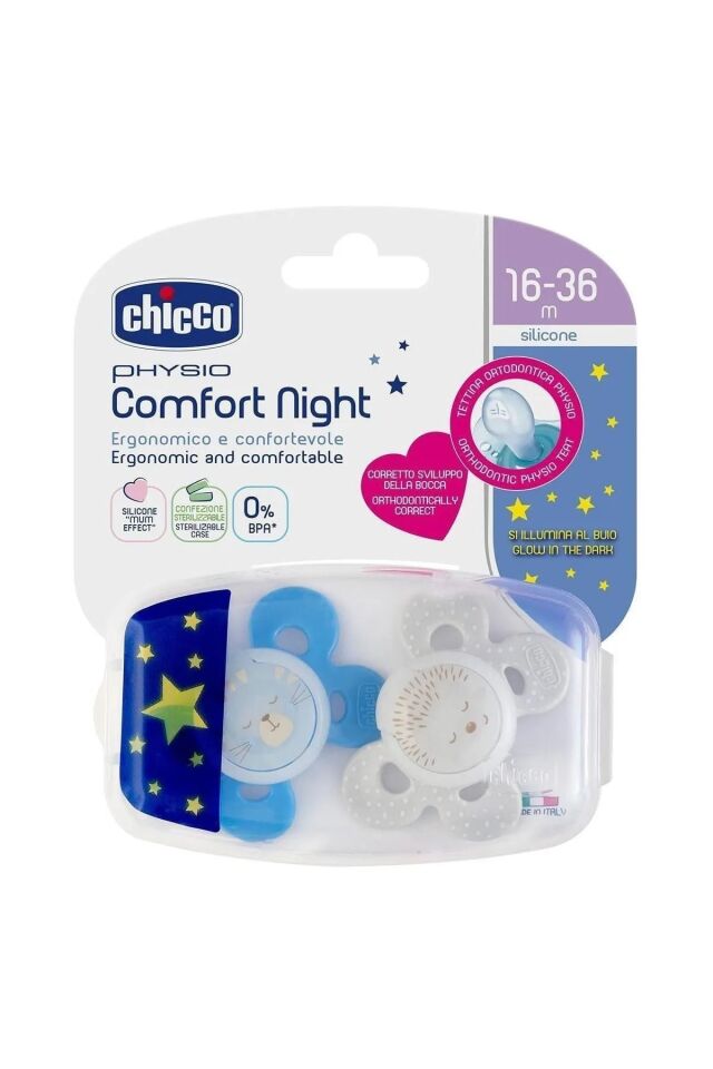 Physio Comfort Silikon Damaklı Gece Emzik 16-36 Ay 2'li