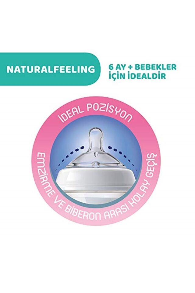 Naturalfeelıng Pp 330 ml Yazılı Biberon 6 Ay