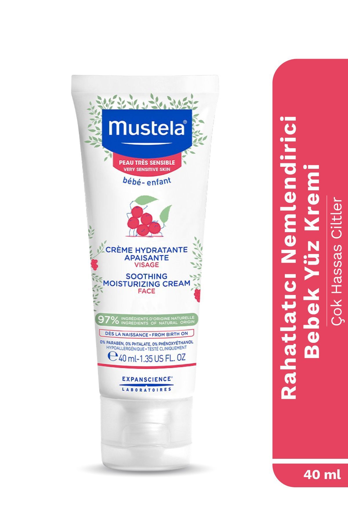 Çok Hassas Ciltler Için Nemlendirici Yüz Kremi 40 ml