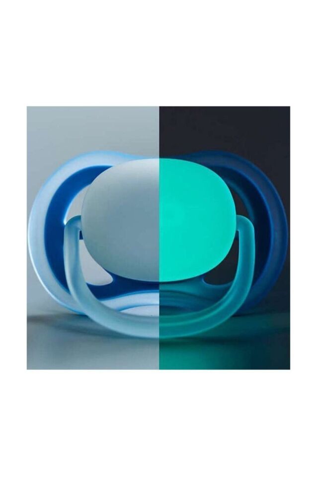 Philips Ultra Air Night 2'li Silikon Emzik 6-18 Ay-02236 6-18 Ay Mavi