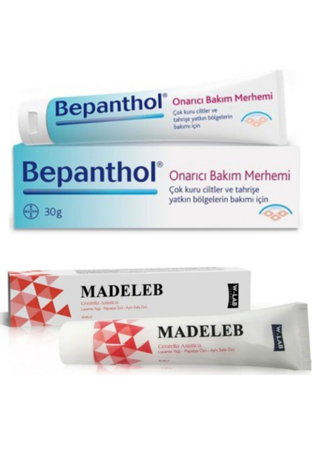 Onarıcı Bakım Merhemi 30 gr + W-lab Madeleb Cilt Yenileyici Krem 40 ml