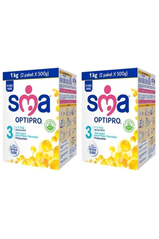 Optipro Probiyotik 3 1- 3 Yaş Devam Sütü 1000 Gr X 2 Adet