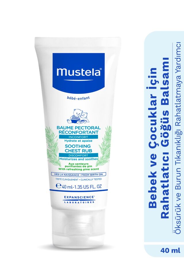 Rahatlatıcı Göğüs Balsamı Öksürük Burun Tıkanıklığı Bebek Çocuk 40 ml