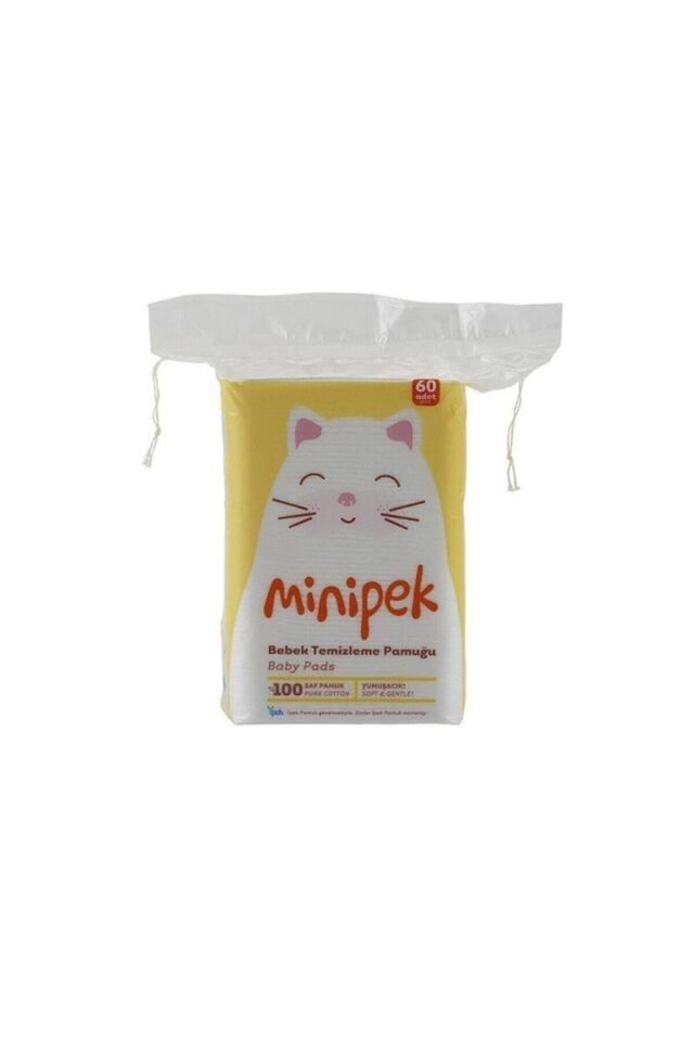 Minipek Ipek Bebek Temizleme Pamuğu 60'lı