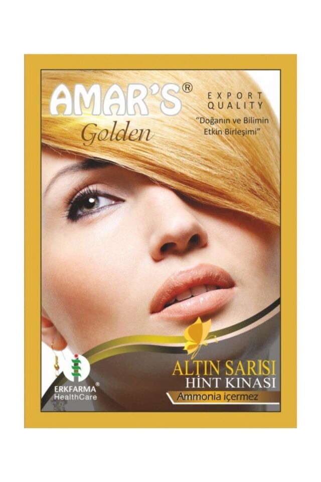 Amar's Orjinal Hint Kınası (hindistan'dan Ithal) (altın Sarısı)