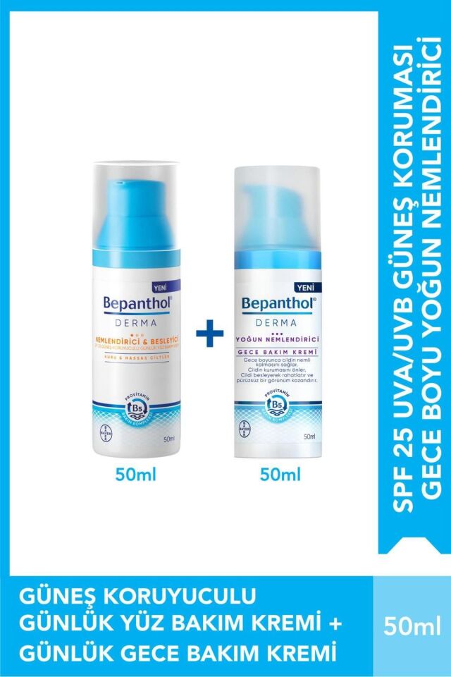Derma Nemlendirici & Besleyici Spf 25 Günlük Yüz Bakım Kremi 50ml Derma Günlük Yoğun Nemlendirici