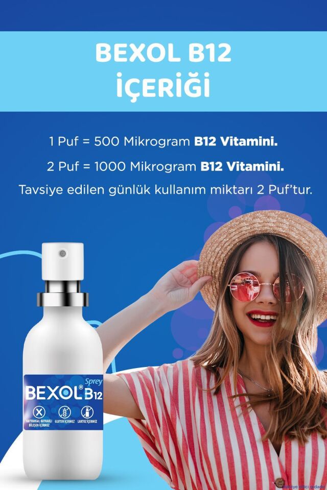 B12 Dilaltı Sprey, 15 ml B12 Vitamini Içeren Takviye Edici Gıda 8699546650088