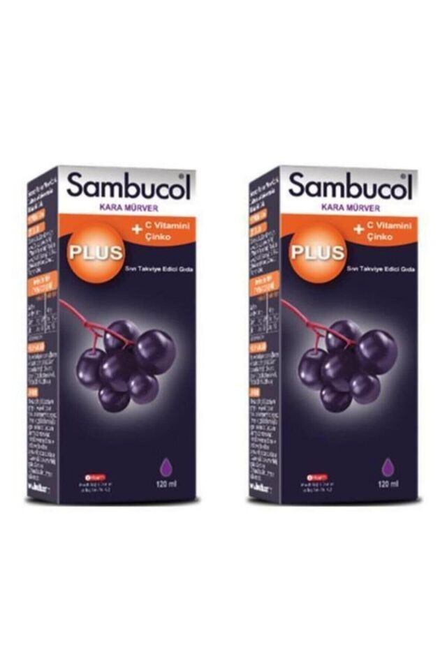 Plus Kara Mürver Özütü C Vitamini & Çinko 120 ml 2 Adet