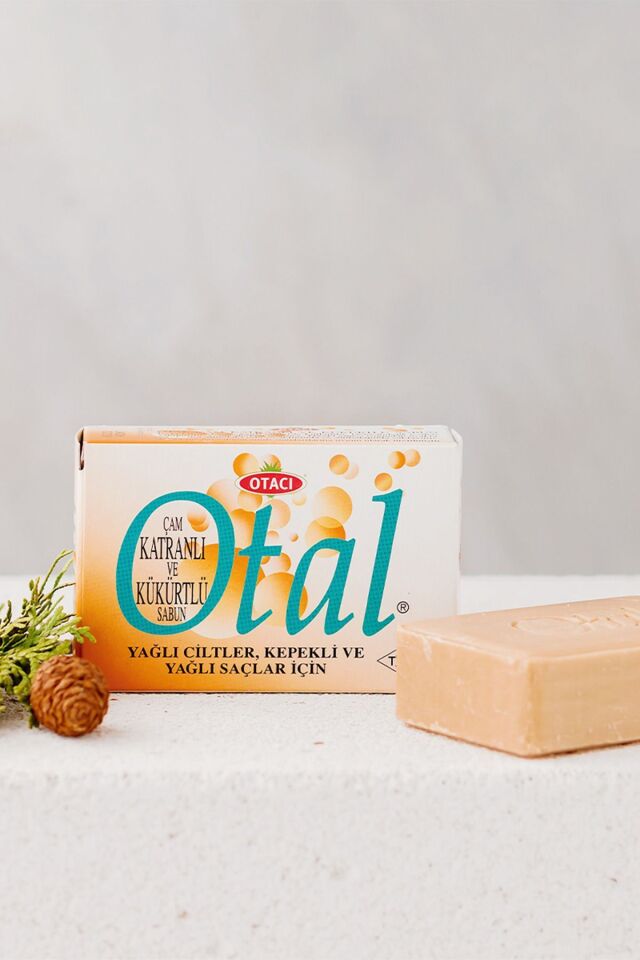 Otal Çam Katranlı Ve Kükürtlü Sabun 80 gr Yağlı Kepekli Saç  Şampuan