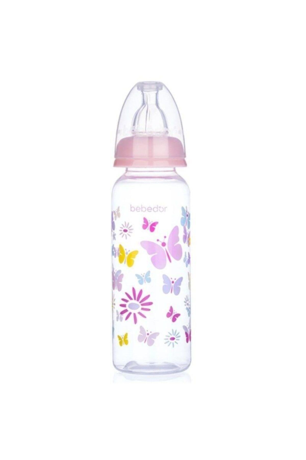 B-24302 Desenli Pp Biberon 250 Ml Pembe