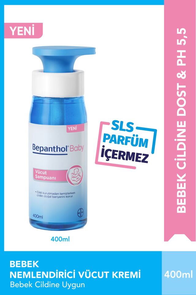 Baby Vücut Şampuan 400ml & Baby Nemlendirici Vücut Kremi 200 ml