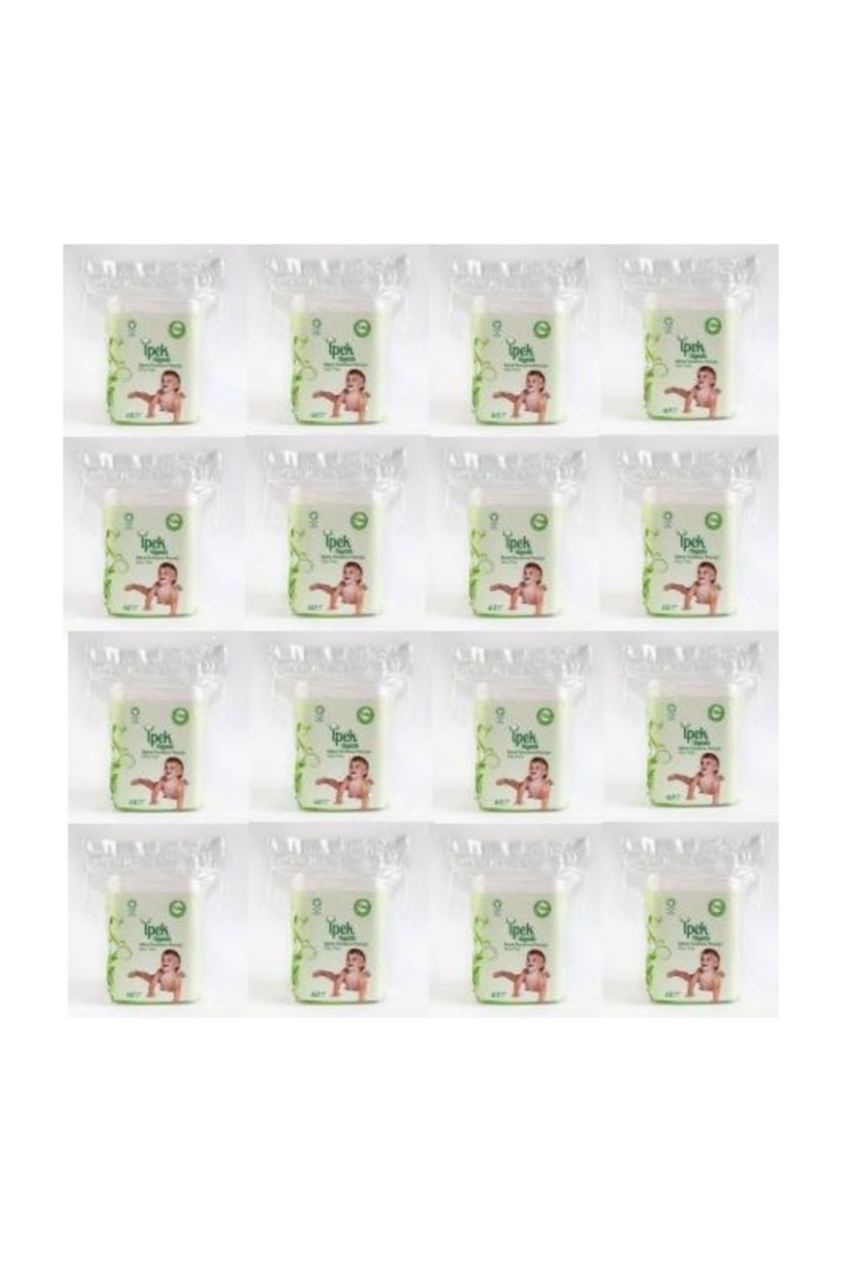 Organik Bebek Temizleme Pamuğu 60 Lı 16 Paket