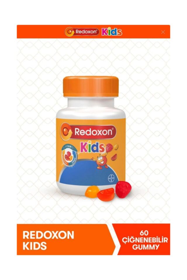 Kids 60 Tablet 2 adet + Redoxon kids baskılı kalemlik hediye