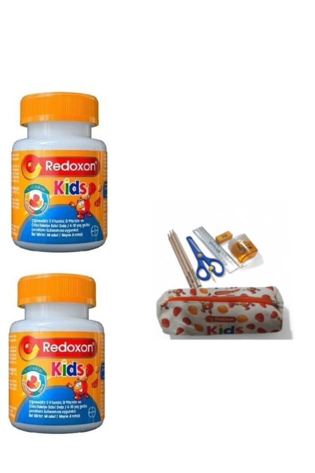 Kids 60 Tablet 2 adet + Redoxon kids baskılı kalemlik hediye