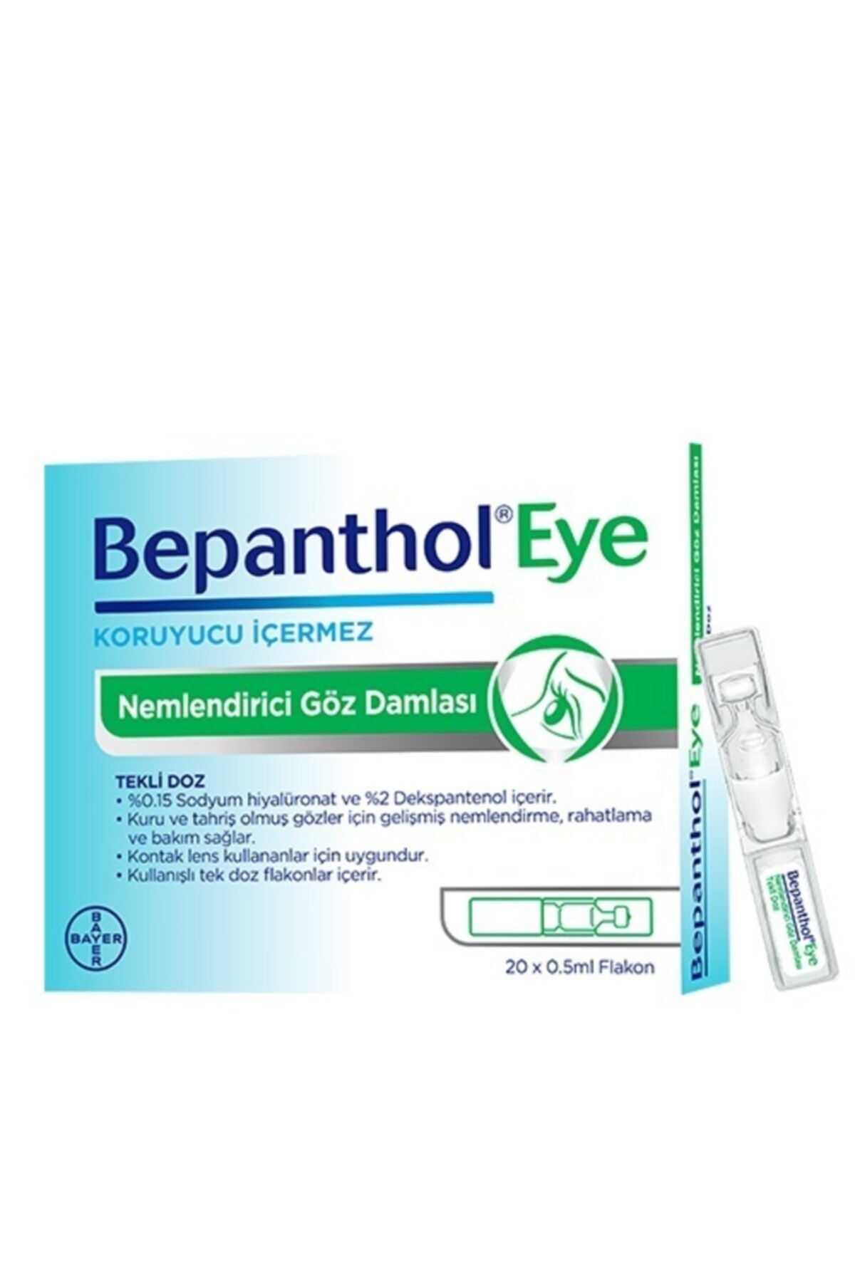 Nemlendirici Göz Damlası Tekli Doz 20 Adet 0,5ml