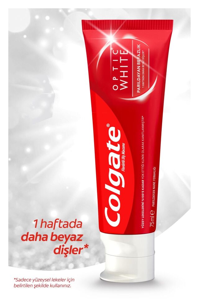Optic White Parıldayan Beyazlık Beyazlatıcı Diş Macunu 75 Ml