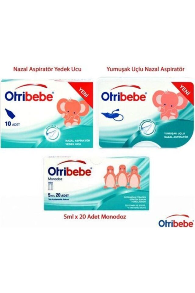 Nazal Aspiratör + 12 Adet Yedek Uç + Monodoz 20 Flakon