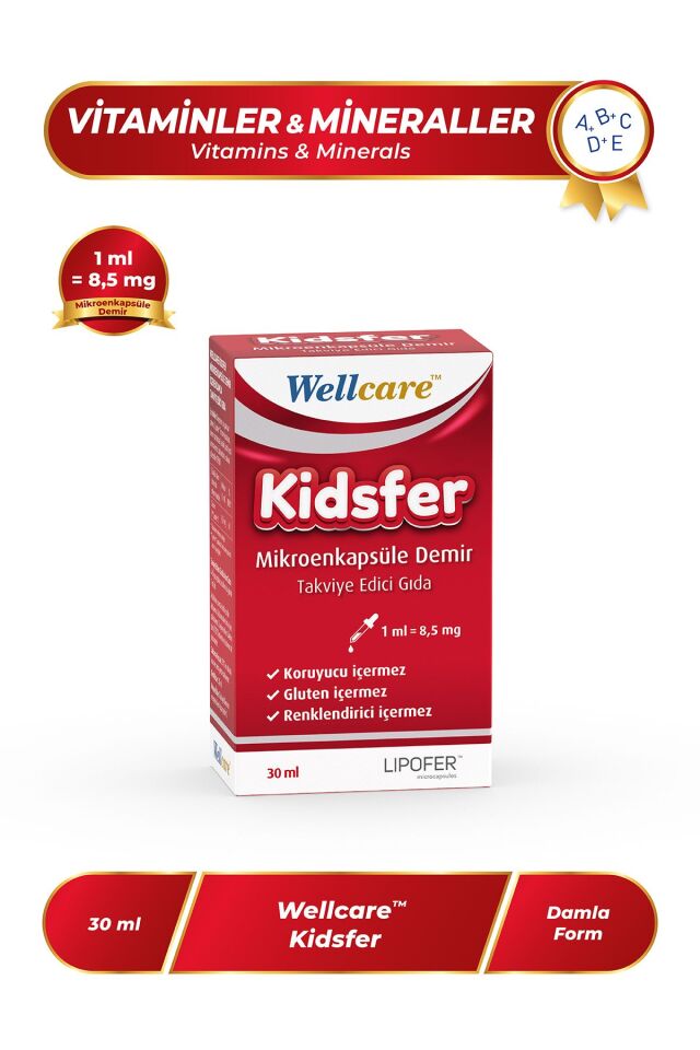 Kidsfer Mikroenkapsule Demir Damla 30 ml