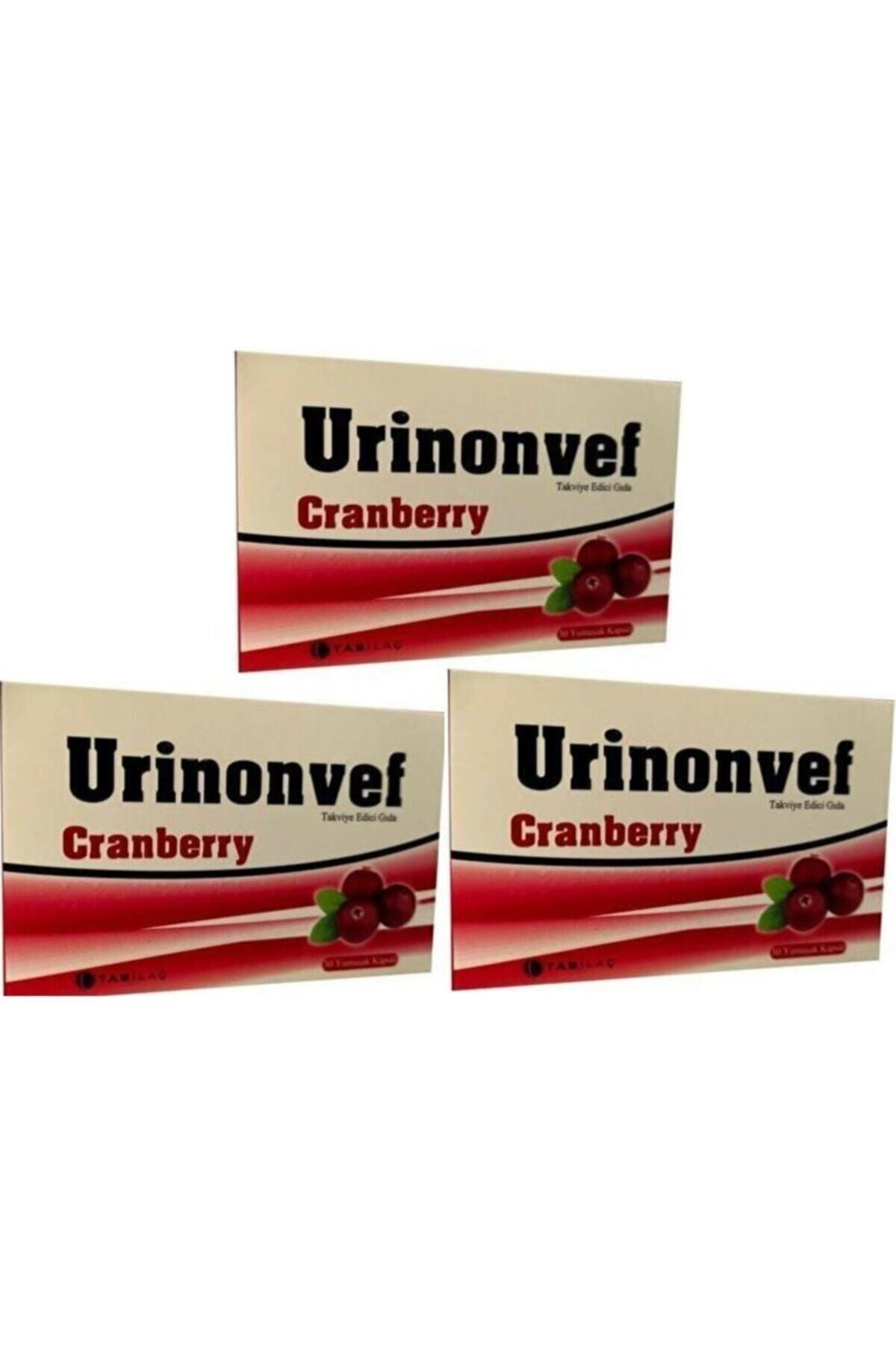 Tab Urınonvef Cranberry 30 Yumuşak Kapsül X 3 Adet