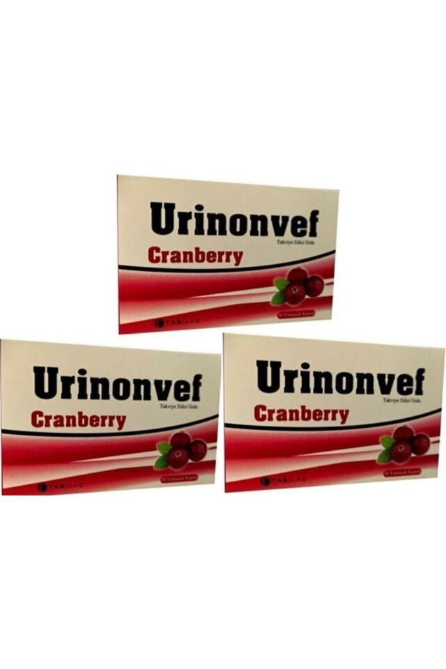 Tab Urınonvef Cranberry 30 Yumuşak Kapsül X 3 Adet