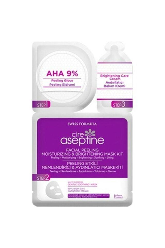 Peeling Etkili Nemlendirici & Aydınlatıcı Yüz Maskesi