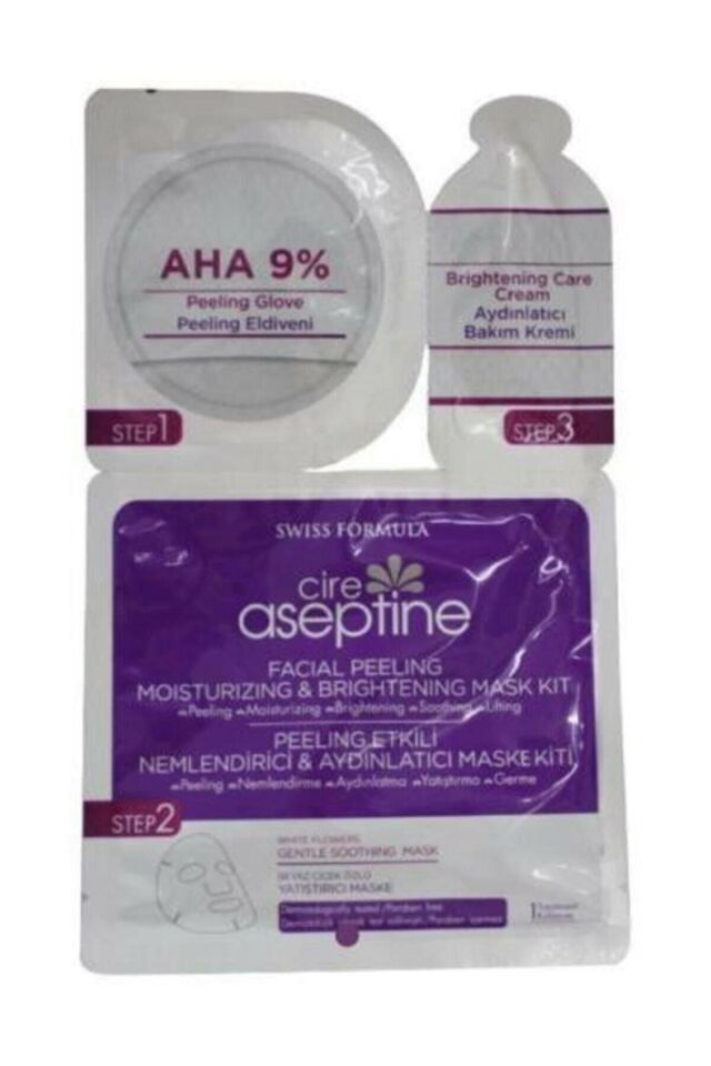 Peeling Etkili Nemlendirici & Aydınlatıcı Yüz Maskesi