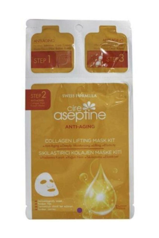 Marka: Cire Aseptine Anti Aging Sıkılaştırıcı Kolajen Yüz Maskesi 8681410000396 Kateg