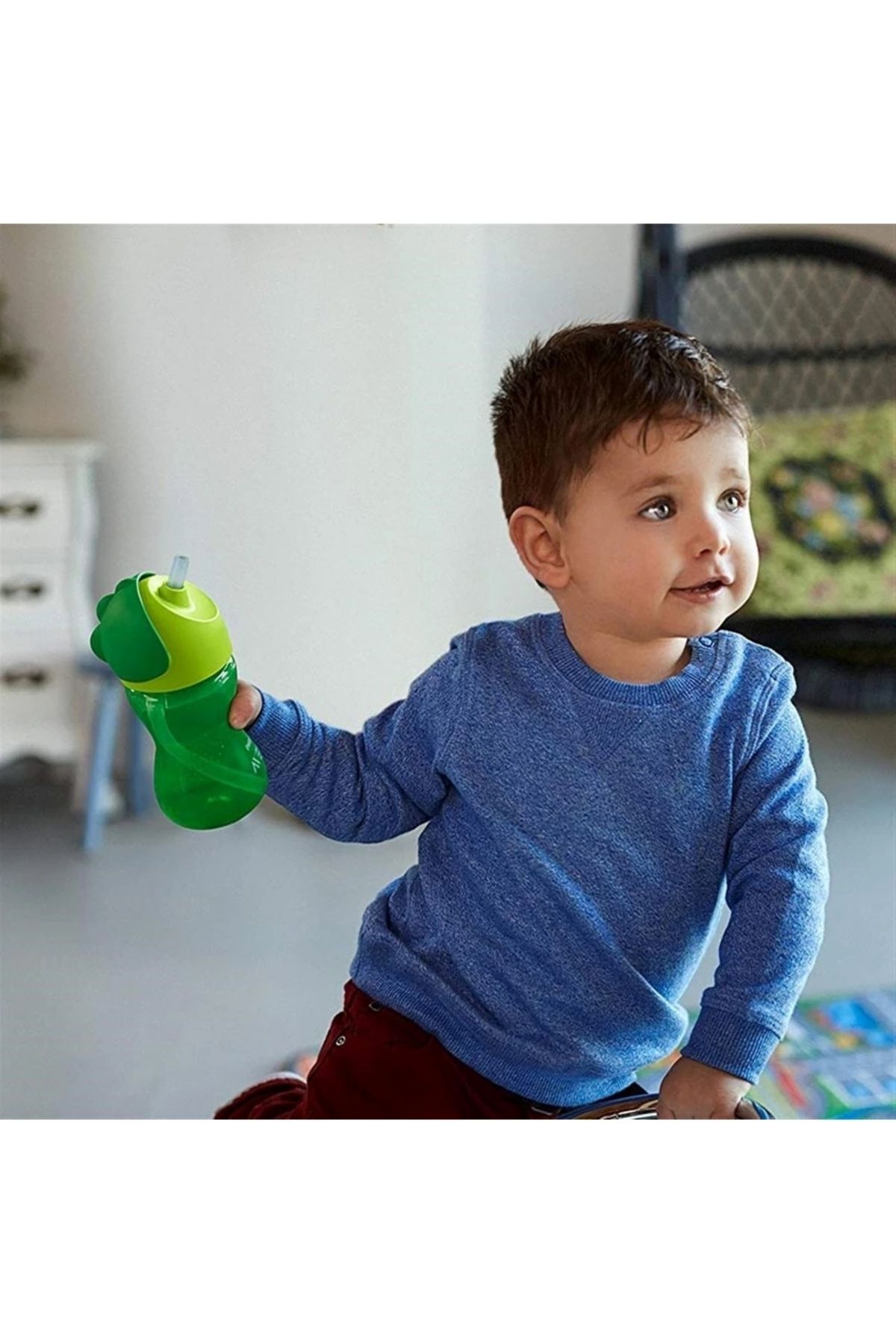 Pipetli Bardak 12 Ay 300 ml - Yeşil