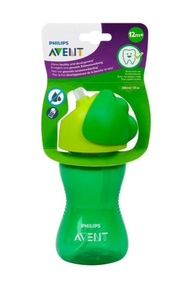 Pipetli Bardak 12 Ay 300 ml - Yeşil