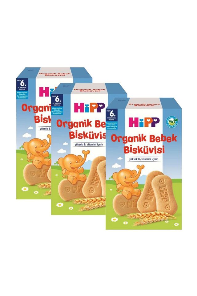 Organik Bebek Bisküvisi 150 gr x 3 Adet