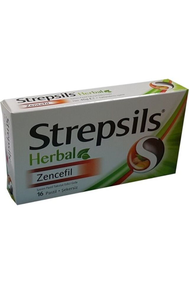 Strepsils Herbal Zencefil Aromalı 16 Pastil