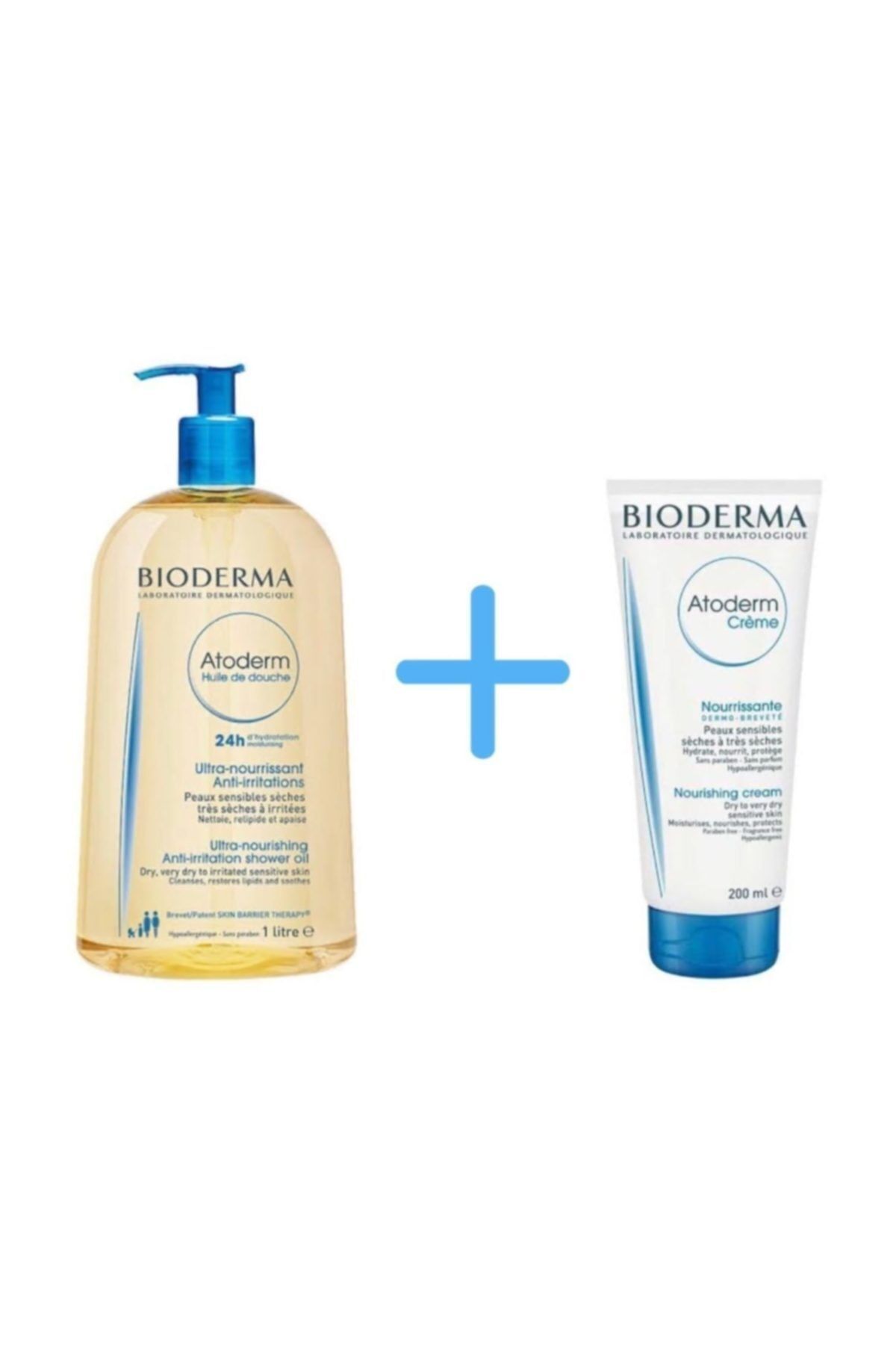 Atoderm Shower Oıl 1 Lt + Bıoderma Atoderm Cream 200 ml