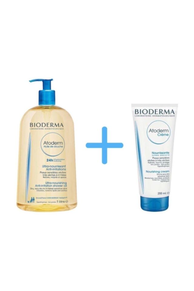 Atoderm Shower Oıl 1 Lt + Bıoderma Atoderm Cream 200 ml
