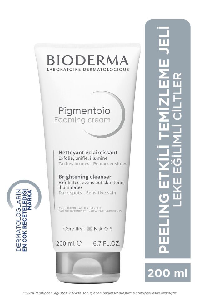 Pigmentbio Foaming Cream Leke Karşıtı Aydınlatıcı Peeling Etkili Yıkama Jeli Yüz ve Vücut 200 ml